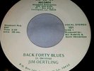 RARE LOUISIANA ROCKABILLY COUNTRY 45 JIM OERTLING BACK FORTY BLUES M-A-N 101 NM