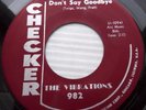 VIBRATIONS 45 Don't Say Goodbye Stranded in the Jungle CHECKER Doowop mg1111