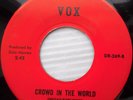 TORONADOS 45 Crowd in the world / Time goes by 60's ? Vox MOD BEAT GARAGE jr108