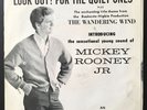* MICKEY ROONEY JR. Look Out For the Quiet Ones TEEN ROCKER Sleeve PS 45 Hear