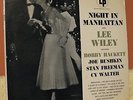 Lee Wiley et al LP: Night In Manhattan. 1955
