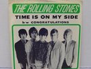 VINTAGE ROLLING STONES TIME IS ON MY SIDE / CONGRATULATIONS w/ PICTURE SLEEVE
