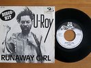 U- ROY ?: Runaway Girl / Chalice In The Palace - RARE BELGIAN PS 7