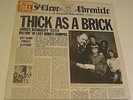 Jethro Tull Thick as a brick LP 1972 1st pressing,newspaper sleeve porky/pecko