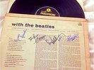 The Beatles 'with the Beatles' LP 1963 all 4 Signed / Autographs MONO 33RPM