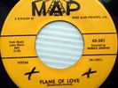 LARRY DARNELL 45 Flame of love One more chance DOOWOP on MAP Mark Alan e7636