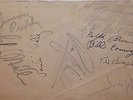 Autographs of Glenn Miller and Modernaires