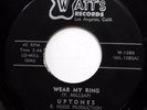 UPTONES 45 Wear My Ring / Taken For a Ride VG++ Doo Wop ORIGINAL Watt's bb3269
