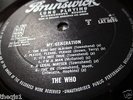 THE WHO. MY GENERATION.1st PRESS.UK  BRUNSWICK LAT 8616 UK MONO VINYL LP.1965.