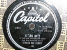 HERMAN THE HERMIT Hitler Lives/Big Sue CAPITOL 421 Exc RARE COUNTRY 78RPM HEAR