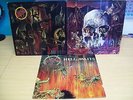 SLAYER - 3 ORIGINAL VINYL ALBUMS BUNDLE - Reign, South & Hell Awaits well used.