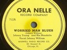 JOHNNY YOUNG/JOHNNY WILLIAM ORA NELLE Worried Man Blues/Money Taking Woman 1947