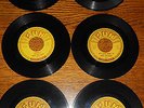 (6) SIX SUN ROCKABILLY 45'S JOHNNY CASH CARL PERKINS JERRY LEE LEWIS 