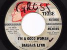 Funk 45 BARBARA LYNN I'm A Good Woman/Running Back Tribe HEAR Rare
