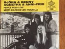 Abba Rare 7'' Vinyl People Need Love / Merry Go Round Agnetha Frida Bjorn Benny