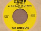 LINCOLNS: In The Back Of My Mind 45 Tripp garage psych hear