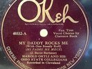Harold Ortli Ohio State Collegians MY DADDY ROCKS ME 1925 hot jazz OKEH 40332