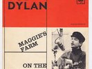 BOB DYLAN Maggie's Farm RARE Sweden Norway 45 UNIQUE p/s stunning sleeve cond