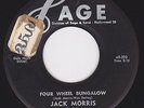 Rockabilly 45 - JACK MORRIS - Four Wheel Bungalow / Glad I'm Lookin Back On You