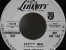Eddie Cochran 45 Pretty Girl b/w Teresa WLP Demo on Liberty Early Rock 'N Roll