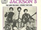 THE JACKSON 5 FIVE the love you save SWEDISH UNIQUE PS RARE