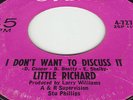 LITTLE RICHARD - I DON'T WANT TO DISCUSS IT (OKEH) ORIGINAL NORTHERN SOUL DANCER