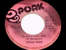 THE YOUNG MODS  To Say I Love Her  RARE OHIO SWEET SOUL 45 on PORK *HEAR*