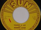 JOHNNY CASH: Luther Played Boogie SUN 316 Orig Sheldon VG++ Super 45 Rockabilly