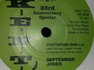 Stuttering sam / september  jones vg +