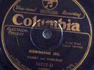 Darby and Tarlton 78rpm Birmingham Jail Blues 1927 Columbia  15212-D  Country