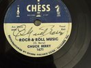 78 RPM Chuck Berry CHESS 1671 Rock and Roll Music AUTOGRAPHED