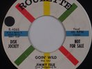JIMMY ISLE: Goin’ Wild / You and Johnny Smith ROULETTE Promo Rockabilly VG++ 45