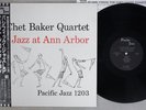 CHET BAKER QUARTET JAZZ AT ANN ARBOR PACIFIC JAZZ PJ-1203 Japan OBI LP