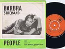BARBRA STREISAND People / I Am Woman You Are Man Norwegian 45PS 1960s