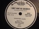 Annisteen Allen Down by the Riverr/I Don't Want No Substitute King 4491 PROMOVG+