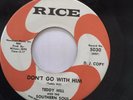 RARE SOUL PROMO 45/ TEDDY HILL & SOUTHERN SOUL 