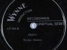 Hear Black Gospel 78 rpm TRYLAS SISTERS w/ GLADYS HARRISON Jesus WYNNE 105 E/E+