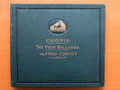 Alfred Cortot Chopin The Four Ballades 4 x 78rpm Set HMV DB 1343-6 NEAR MINT