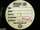 STATUS QUO * Black Veils of Melancholy * ACETATE 1968