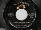 Northern Soul 45, H.B. Barnum, It Hurts Too Much to Cry, RCA, nice copy