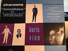 Disque vinyle 33 tours Boris Vian Chansons possibles et impossibles PN76042 R