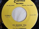 Modern Soul 7” T C & COMPANY - I’M MISSING YOU/LET’S GO DISCO -  CARRIE - MP3