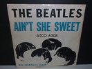 The BEATLES Original 45 RPM Record + Rare Sleeve Ain't She Sweet Atco 6308  PLAY