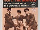 FOUR BY THE BEATLES rare 1964 EP 45 rpm Capitol EAP 1-2121 and 2 more free ship