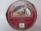 AL BOWLLY / RAY NOBLE - Love Is The Sweetest Thing 78 rpm disc