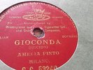 RARE AMELIA PINTO GIOCONDA SUICIDIO GRAMOPHONE CONCERT RECORD G.C 53240