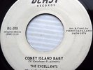 EXCELLENTS doowop 45 CONEY ISLAND BABY / YOU BABY YOU VG++ vinyl on BLAST cc1369