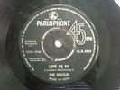 THE BEATLES 45 R 4949 BLACK PARLOPHone LOVE ME DO rare SINGLE INDIA INDIAN VG