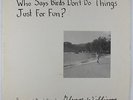 Glenn Williams - Who Says Birds Don't Do Things Just For Fun LP - Electronic NM