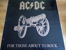 AC/DC -FOR THOSE ABOUT TO ROCK -SPANISH UNIQUE MISTAKE SLEEVE INVERTED COLOURS